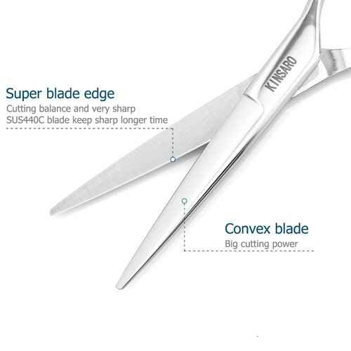 5.5 INCH Hair Cutting Scissors Barber Hair Scissors Hair Shears and 5.5 INCH Hair Thinning Shears 440C Kinsaro