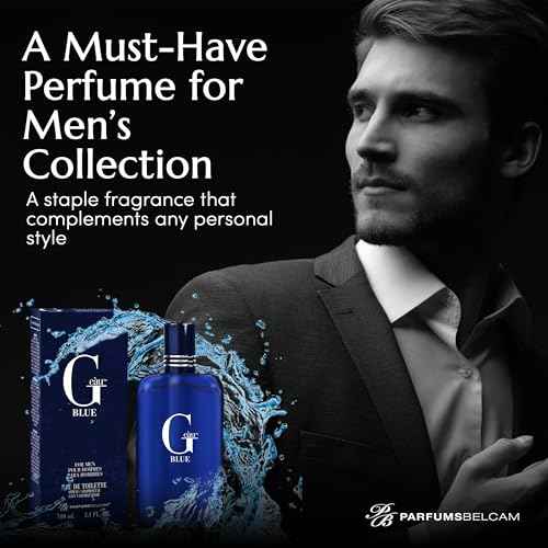PB ParfumsBelcam G Eau Blue Eau de Toilette Spray ? Men¡¯s Cologne, Long-Lasting Summer Fragrance for Men and Teen Boys, Perfume para Hombre ? 3.4 Fl Oz ? Fresh Blue Scent