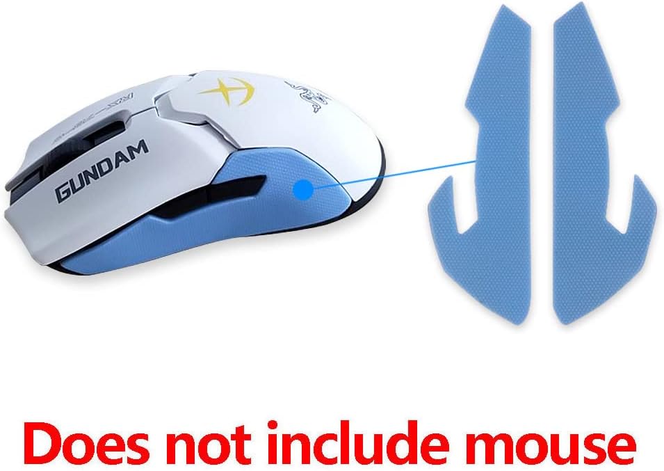 A Pair Grip Tape Replacement for Razer Viper/Viper Ultimate Gaming Mouse (White)