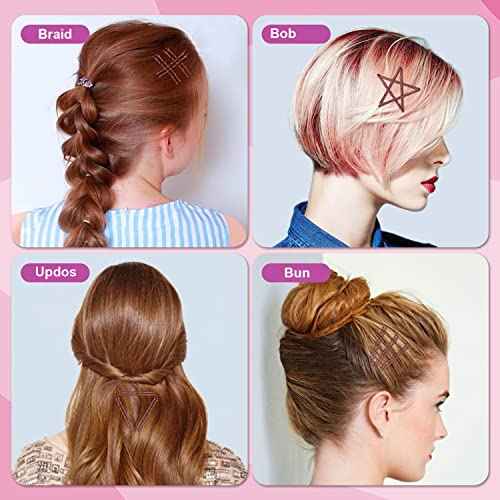 MORGLES Bobby Pins Brown, 240 Pcs Hair Pins for Women 2.2 Inches, Hair Accessories with Box