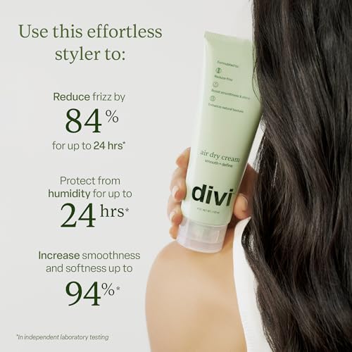 Divi Air Dry Bundle ? Includes 30ml Scalp Serum, Air Dry Cream & Leave-In Conditioner ? Hydrates, Strengthens & Smooths for Frizz-Free, Healthy, Shiny Hair, 3 Piece Set