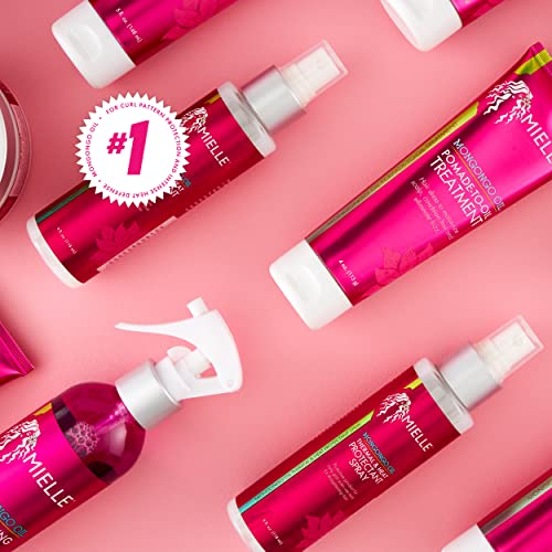 Mielle Mongongo Oil Thermal & Heat Protectant Spray, Protects Hair from Heat Damage, Intense Heat Defense, Curl Pattern Protection, Safe for All Hair Types (4 Fl Oz)