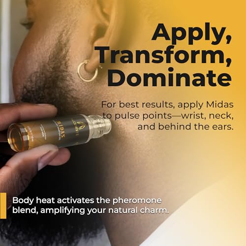 Concentrated Cologne For Men - Long-Lasting Mens Cologne - Pheromones-Infused Oil-Based Perfume For Him - Intense Formula - Travel Size, Rollerball Fragrance - 0.34 oz (10 mL)