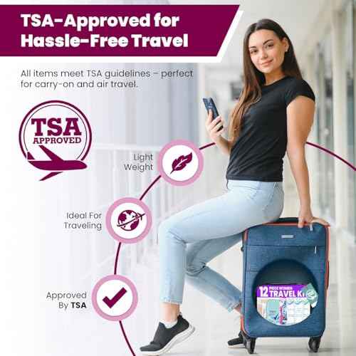 Trektote Travel Toiletry Kit For Women ? (100 Pack) 12 Piece Set Of Travel Size Toiletries, TSA Compliant, Travel Essentials, Includes Shampoo And Conditioner, Body Wash, Toiletry Bag & More