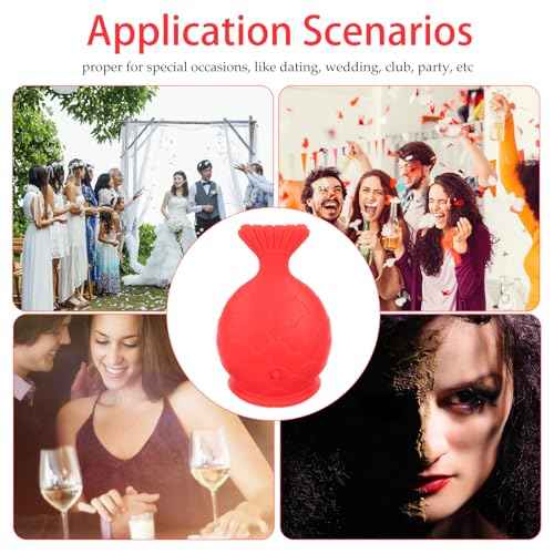 Silicone Fish Lip Filler (red) Tools Reusable Lip Enhancer Lip Silicone Plumper Lip Plumping Device Lip Suction Plumper Womens Lip Plumper Lip Silicone Plumping Device