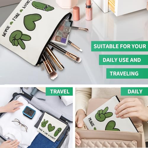 Pickle Gifts Makeup Bags for Women, Pickle Gifts for Pickle Lovers,Funny Travel Cosmetic Bag Funny Friendship Gifts Surprise for Women,Friends,Daughter Mom Birthday Christmas Gifts