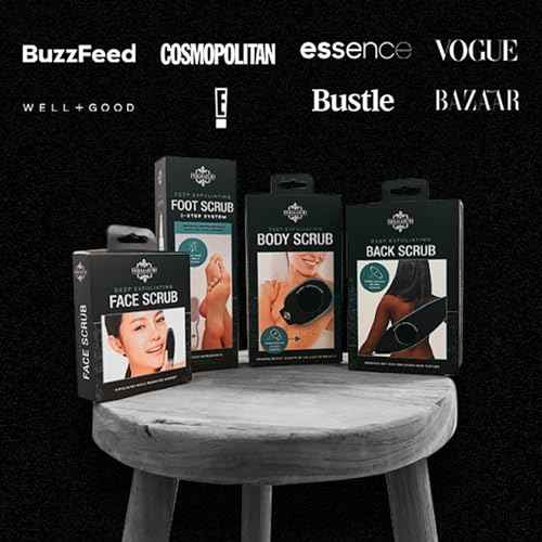 Dermasuri - Deep Exfoliating Back Scrubber - Bath & Shower Back Scrub - Body Exfoliator Scraper Tool - Deep Exfoliation Body Cleaner for Shower - 27" Long, 8" Wide