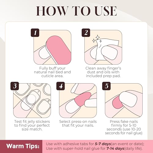 UNA GELLA Red Press On Nails Almond: Fall Halloween Soft Gel Press Ons with Nail Glue, 16 Sizes - 32 Reusable Short Fake Nails Kit, Christmas Mani Gift