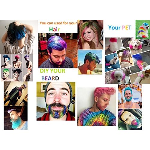 Temporary Hair Color Mascara Washable Hair Dye Stick Non-toxic Instant Hair Chalk Dye for Girls Women (Light Purple)