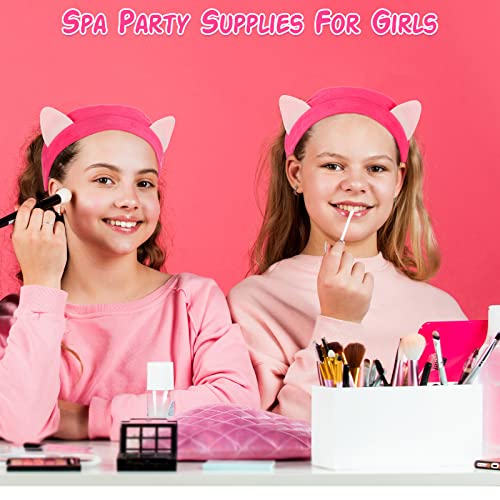 20 Pcs Spa Party Supplies Include Kimono Robe Spa Headband Disposable Foam Pedicure Slippers Mask Washbasin for Salon Pedicure Washing Shower, Size 10