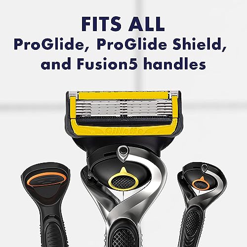 Gillette ProGlide Shield Premium Edition Razors for Men, 1 Gillette Razor, 8 ProShield Razor Blade Refills, 1 Travel Case