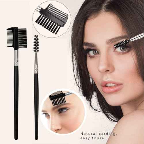 Eyebrow Razor, 7 in 1 Brow Kit, Eyebrow Trimmer Set Including Brow Razors, Brush, Scissors, Tweezers, with Plastic Box for Women Men Eyelash Facial Grooming