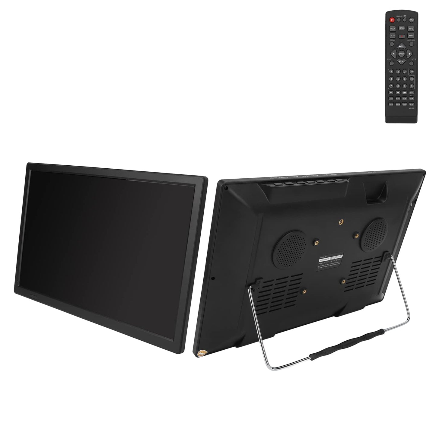 16" Digital Television,ATSC Portable TV 1280x800 LED Television Video Player,with 1800mAh Rechargeable Battery,Antenna, AV ,Headphone, HDMI,USB Interface