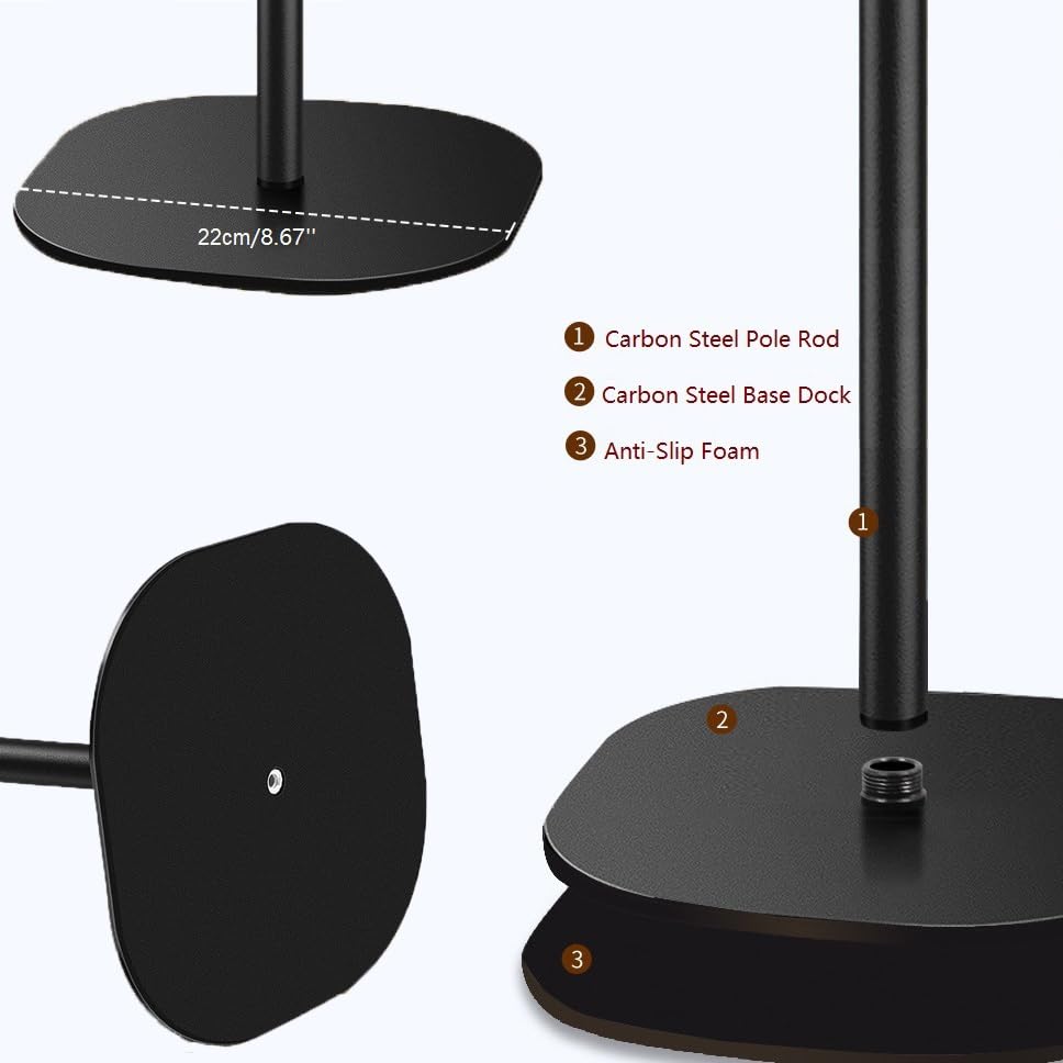 AceTaken Heavy-Duty Webcam Stand, 18-inch Desktop Webcam Tripod Holder Compatible with Razer Kiyo Pro Ultra 4K,Kiyo Pro,Kiyo X,Kiyo 1080p Webcams