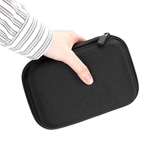 Hipiwe Hard Shell Essential Oil Carrying Case Holds 12 Bottles (Can hold 5ml, 10ml, &10ml Rollers) Travel Size Essential Oils Bag Organizer (Black)