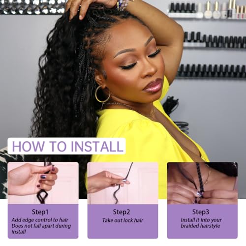 YWIGS #27/30/613 Boho Human Hair for Braiding 100G No Weft Human Hair Bundles for Boho Braids Deep Wave Boho Braiding Hair 20inch