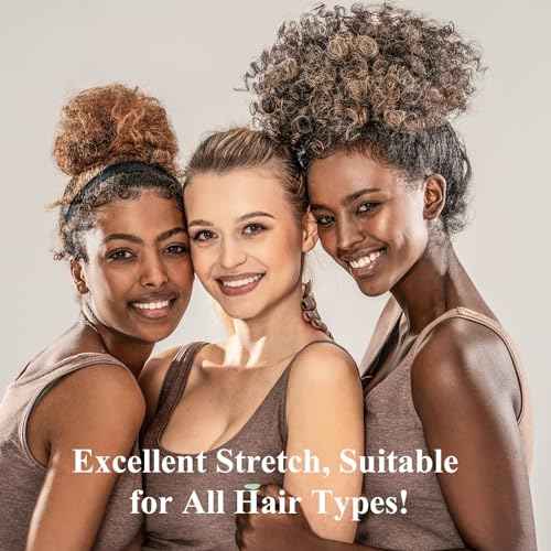 4 Pack 100% Mulberry Silk Scrunchies, Soft Silk Hair Ties for Hair No Damag Scrunchies Christmas Stocking Stuffers Gifts for Women Girls