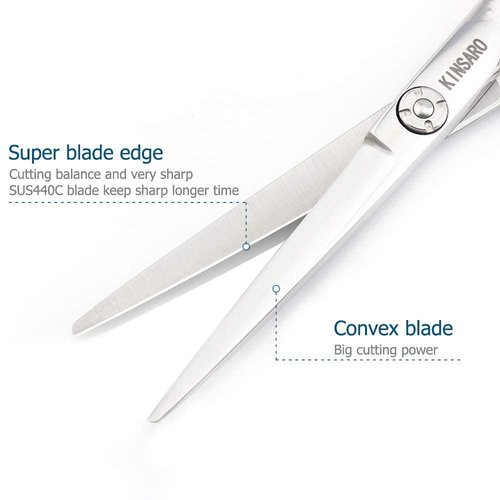 5.75 INCH Hair Cutting Scissors and 5.75 INCH Hair Thinning Shears 440C Hair Scissors Set Kinsaro