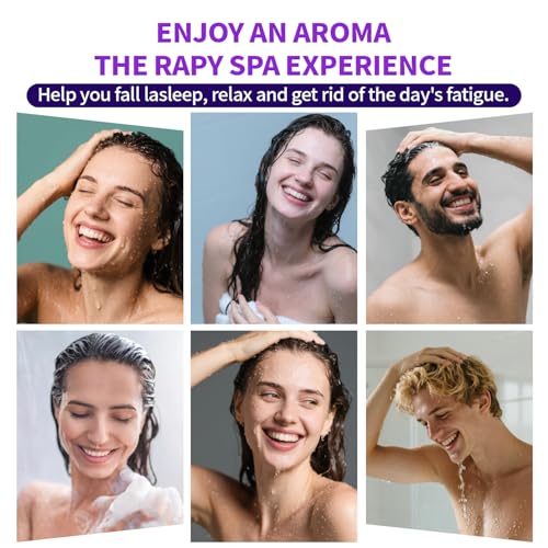 Shower Steamers Aromatherapy, Christmas Stocking Stuffers for Teen Girls, 8 Pack Organic Different Fruits and Floral Scents for Women & Men, White Elephant Gifts, Travel Essentials Relaxation Spa