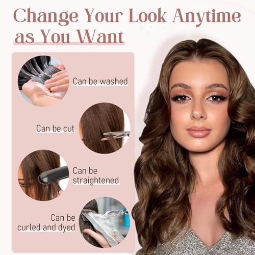 Hairro Real Human Hair Toppers, Clips in 100% Human Hairpieces for Women, 3.15"x3.94" Silk Base for Covering Thinning/Greyish Hair on Top, 12 Inch Natural Black