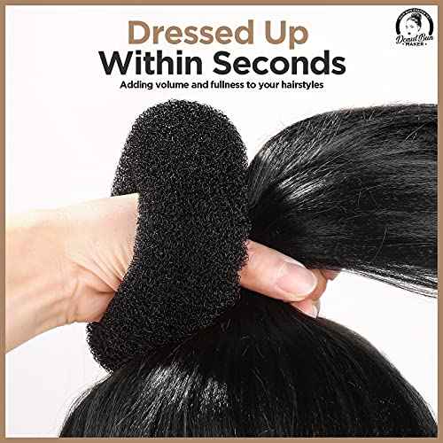 Teenitor Hair Donut, Hair Bun Maker, Black£¨Extra-large, Large, Medium and Small£©