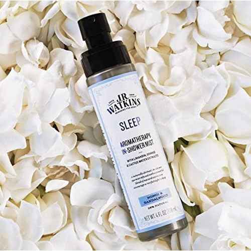 J.R. Watkins Sleep Aromatherapy in-Shower Mist, Natural Monoi & Sandalwood, 4 oz