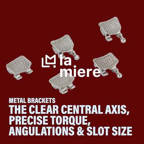 20PCS Orthodontic Metal Brackets Dental Brackets Standard Roth 0.022 Slot Bondable, 3-4-5 with Hook 20pcs/Pack, 1PK