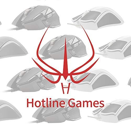 2Sets Hotline Games 3.0 Mouse Feet Skates Pads Compatible with G203,G102,G Pro Gaming Mouse Feet Replacement (0.6mm,Smooth,Durable Glide,Pure PTFE) Professional Mice Upgrade
