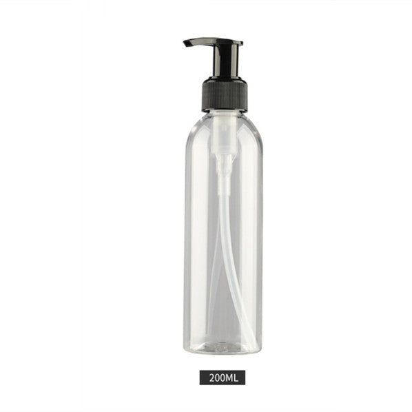 200ml Plastic Shower Gel Bottle with Pump - Transparent Capacity Dispenser