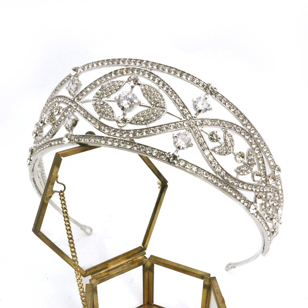 Zircon Bridal Tiara - Silver