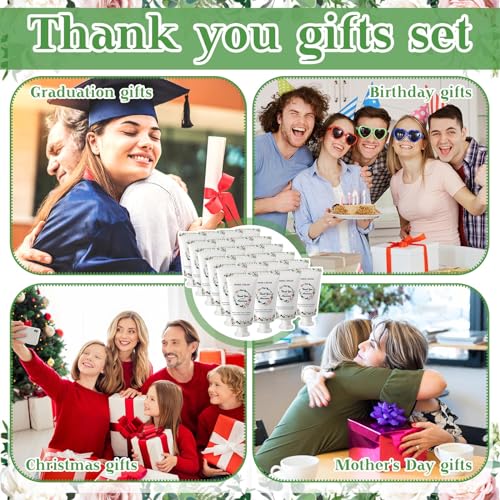 72 Sets Employee Appreciation Gifts Bulk Christmas Gifts for Coworkers Thank You Hand Cream Gift Appreciation Inspirational Travel Hand Lotion for Volunteer Staff Holiday Christmas(Thank)