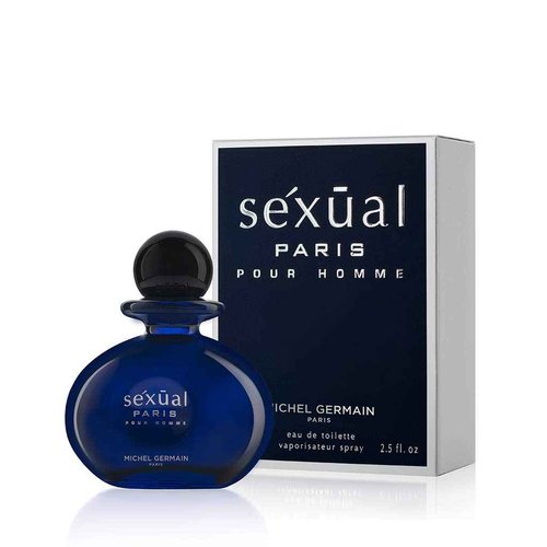 Michel Germain Sexual Paris Pour Homme Eau de Toilette Spray Cologne, Top Notes of Cardamom, Chardonnay Mandarin, Sage, Warm & Tempting Gift for Men, 2.5 Fl Oz