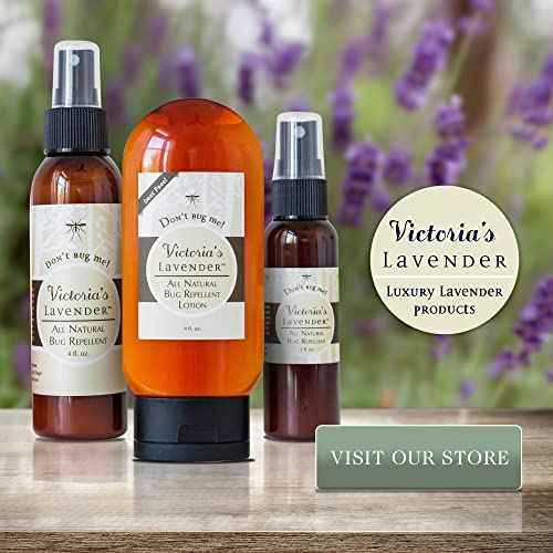 Victoria's Lavender All Natural Moisturizing Body Lotion with Essential Oils - Body Lotion for Skin Protection - Outdoor & Leisure Activities - Backpackers, Campers, Hikers - Made in USA - 4 oz