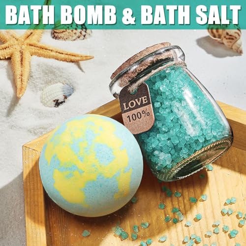 Birthday Gifts for Women Friendship, Ocean Relaxing Spa Gifts Basket for Women Self Care Gifts, Thank You Gifts Bath Set Mothers Day Gifts for Mom Her Best Friend Wife Sister Coworker Nurse Teacher