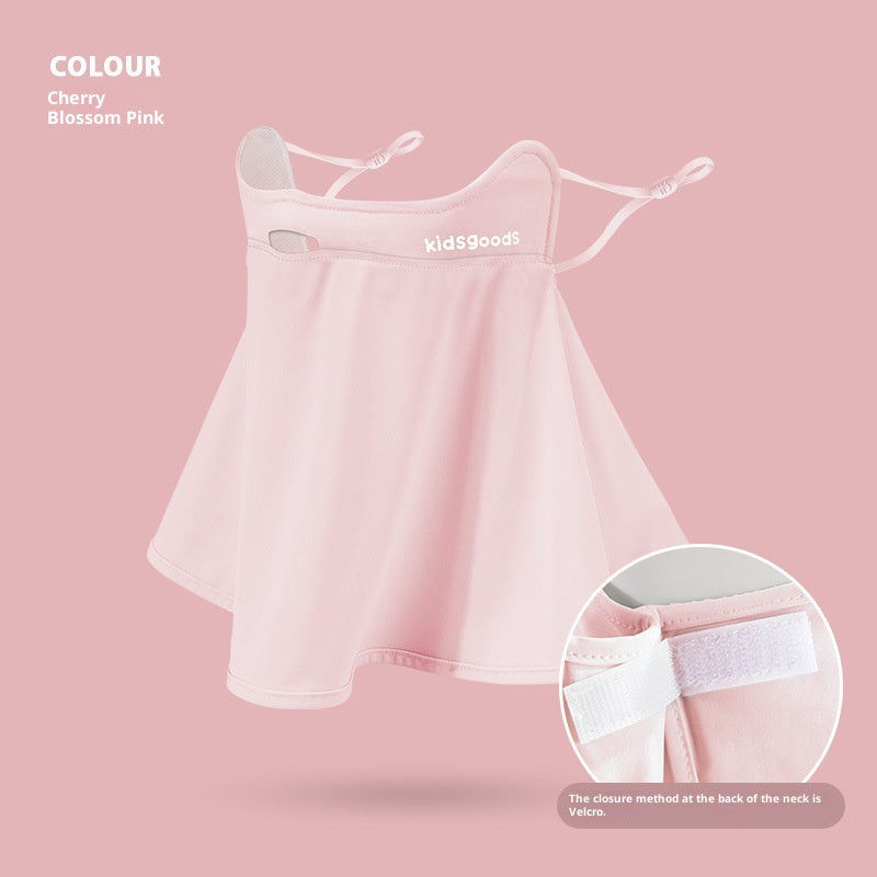 Kids Ice Silk UV Protection Face Mask