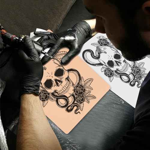 8PCS Tattoo Skin 3MM - 6¡¿8" Realistic Double Sided Fake Skin with 3mm Thickness, Ideal for Beginner and Pro Tattoo Artists - Soft Skin with Realistic Feel, Tattoo Supplies