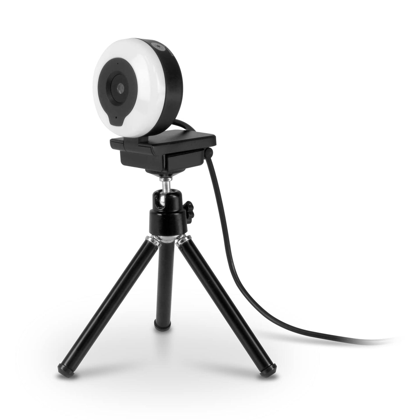 Aluratek 2K HD Ring Light Webcam with Auto Focus w/Tripod