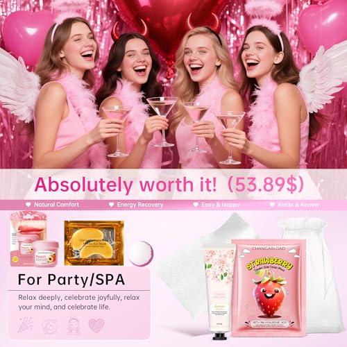 70-Piece Spa Party Kit for 10 People, Girls Spa Night Set & Spa Kit for Girls Ages 10-12 | Includes Bath Bomb, Face/Eye Mask, Lip Balm, Hand Cream, Towe, Gift Bag | Spa Day (Spa Set 10 people-70pcs)