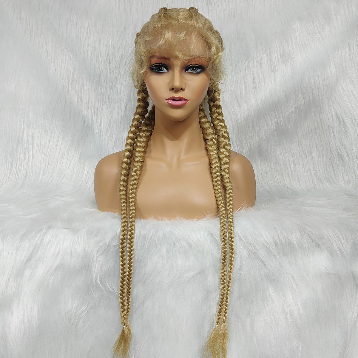 4 Strand Lace Braids Wig for All Hair Colors - Hand-Woven Hair Extension