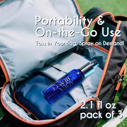 Mens Body Spray, Travel Size Body Spray For Men, long lasting, 3-Pack Set, each 2.1 Fl Oz, Notes of Lemon, Amber, Oud, Leather