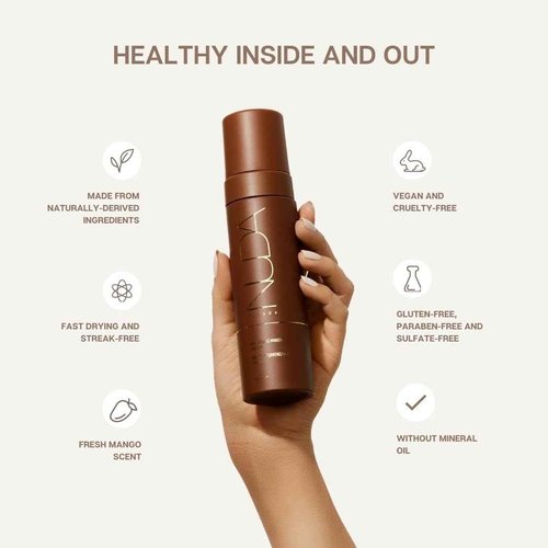 Nuda Ultra Dark Self-Tanning Mousse and Dark Face Tan Water Bundle