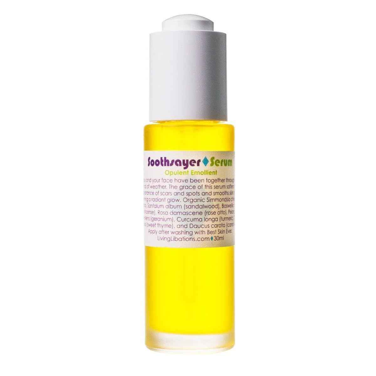 Living Libations - Organic Soothsayer Face Serum | Natural, Wildcrafted, Vegan Clean Beauty (1 fl oz | 30 ml)