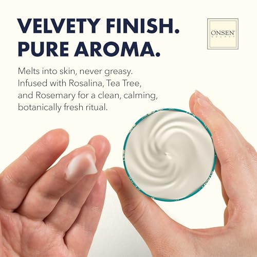 Onsen Hand & Cuticle Rescue Cream | Organic Nail Strengthener & Balm | Dry, Cracked Hands, Elbows & Feet | Shea Butter, Tsubaki & Jojoba Oil | Nail Repair & Growth, Vegan - 1 Pack (0.88 oz)