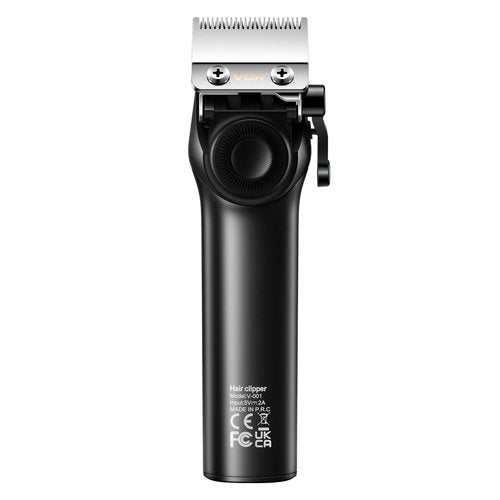 VGR 001 Professional Hair Clippers for Men, Cordless Barber Clippers for Hair Cutting, Carbon Steel Blade Hair Trimmers for Barbers, 9000RPM, LED Display, Black