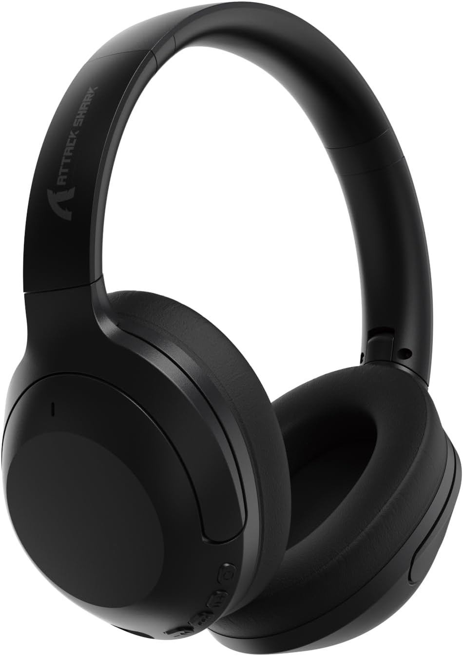 ATTACK SHARK G300 Active Noise Cancelling Wireless Headphones, Ultra Light Foldable Over-Ear Wired/Bluetooth Headset, 20H Playtime, Built-in Mic Hands Free Talking for Travel, Office, Home - Purple