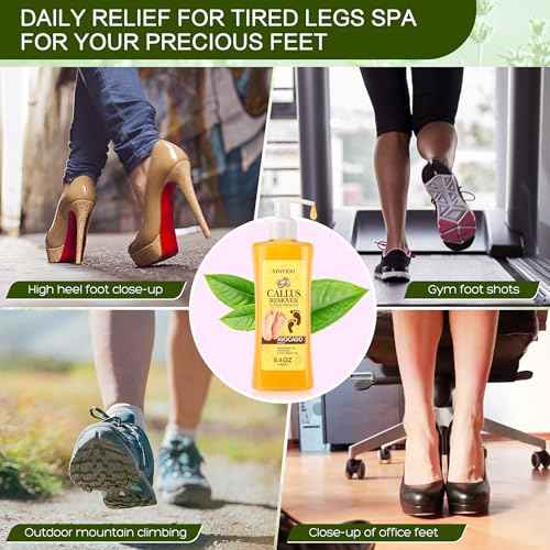 Foot Callus Remover Gel Kit Heel Exfoliator Dead Skin Remover Pedicure Foot Spa Products Set Home Pedicure Foot Care Spa Supplies for Rough, Dry, Cracked Skin Cracked Heel, Professional