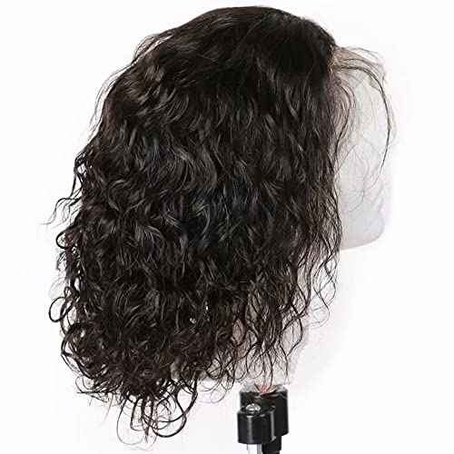 Short Bob Wigs Water Wave Lace Front Human Hair Wig 13x4 HD Lace Loose Wave Remy Bob Wigs Preplucked With Baby Hair Deep Hairline Bleached Knots Remy Wavy Invisible Lace Virgin Bob Hair Wig 8"