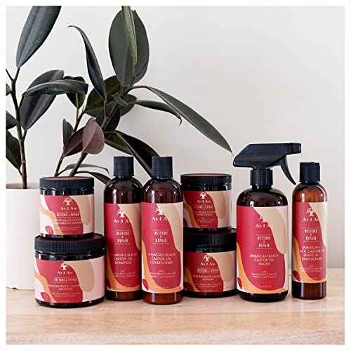 As I Am JBCO Water 16 oz - Nano Curl Strengthener - Moisturizes and Detangles - Anti-Frizz - Increases Fiber Strength - Enriched with Jamaican Black Castor Oil, Vitamin C, and Vitamin E, Red