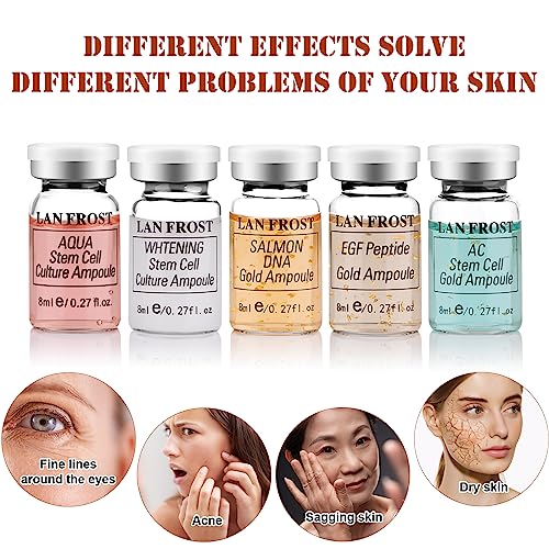 BB Facial Glow Starter Kit Serum Essence Skin Care Set 0.27oz 6 Vials, Skin Care Serum for Face BB Radiance Facial Kit