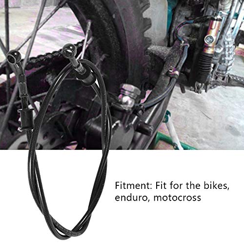120cm Motorcycle Brake Hose, Universal Hydraulic Clutch Oil Pipe Replacement for Dirt Bike Motocross Street Bikes